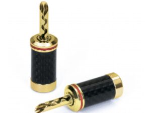 Audio Dynavox – holle banaanstekkerset Carbon 2 stuks