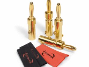 Audio Dynavox perfect sound banaanenstekkerset met krimpkous