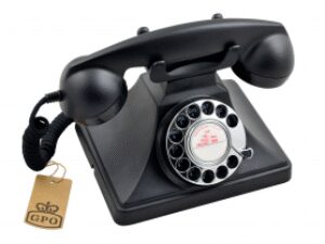 GPO 200 Draaischijf Retro Telefoon Zwart