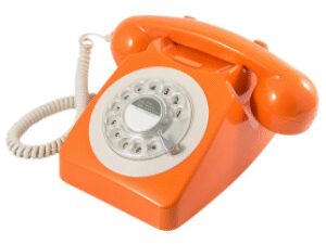 GPO 746 Draaischijf Retro Telefoon Oranje