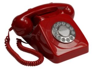 GPO 746 Druktoets Retro Telefoon Rood