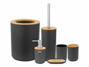 Teesa TSA0400B Set badkameraccesoires zwart