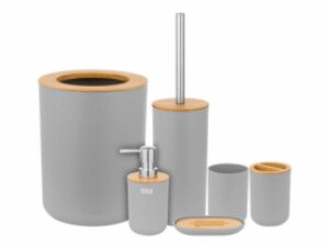 Teesa TSA0400G Set badkameraccesoires grijs