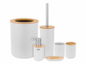 Teesa TSA0400W Set badkameraccesoires wit